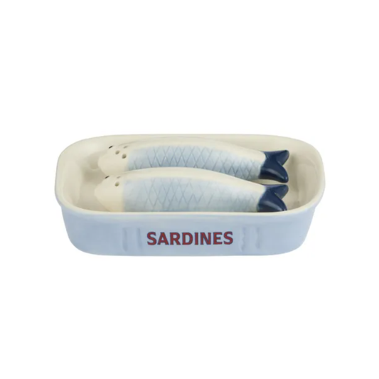 Giftware - Sardine Salt & Pepper Shakers 3 Piece Set | PICK-UP INSTORE ONLY
