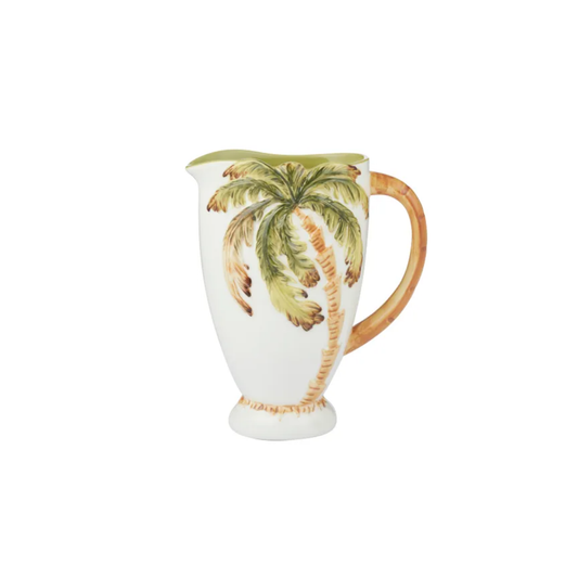 Giftware - Palmera Ceramic Jug - Ivory Green  | PICKUP INSTORE ONLY