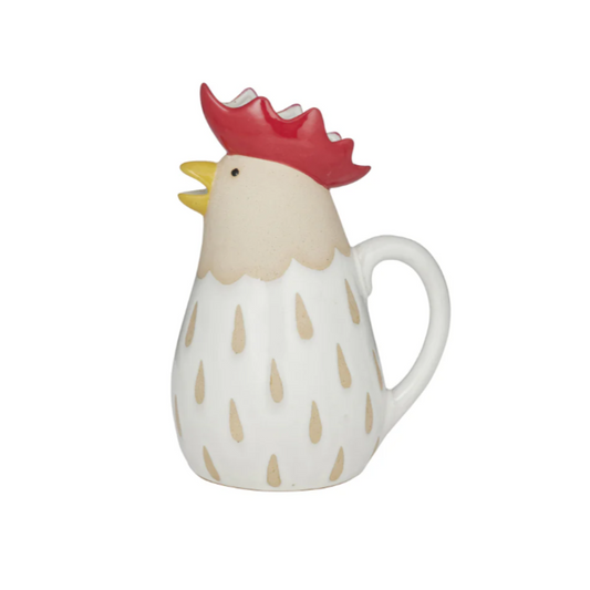 Giftware - Charlie Chook Ceramic Jug | Ivory | PICK-UP INSTORE ONLY