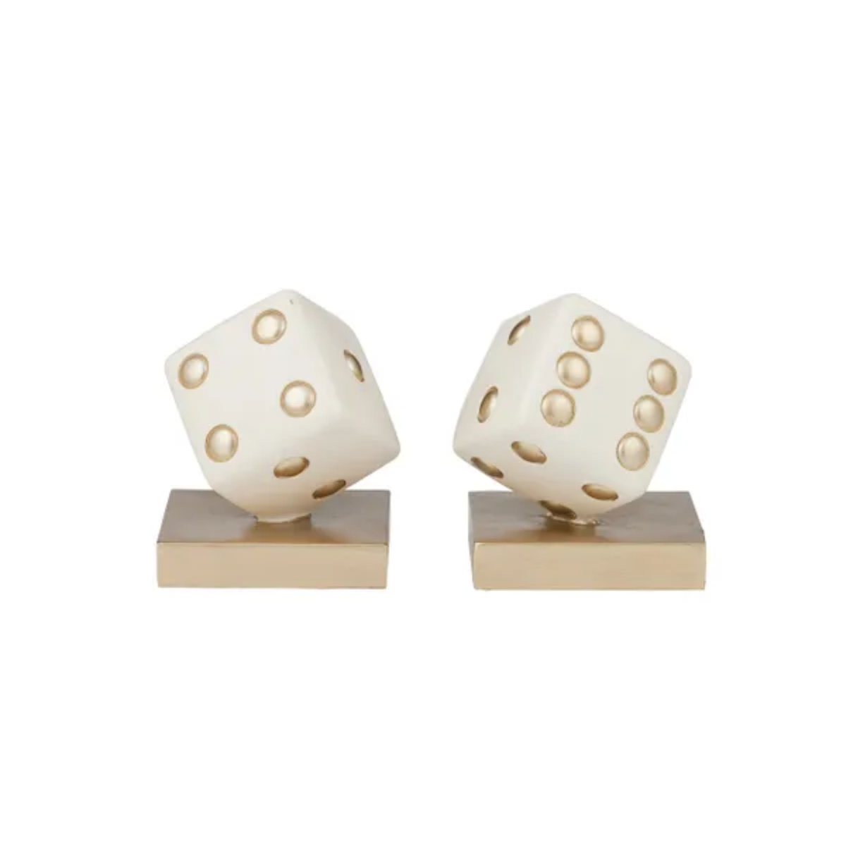 Lucky Dice Bookends S/2 | PICKUP INSTORE ONLY