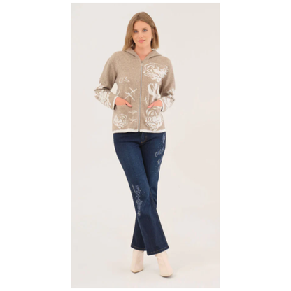 Dolcezza - Delta Knit Jacket | Oatmeal