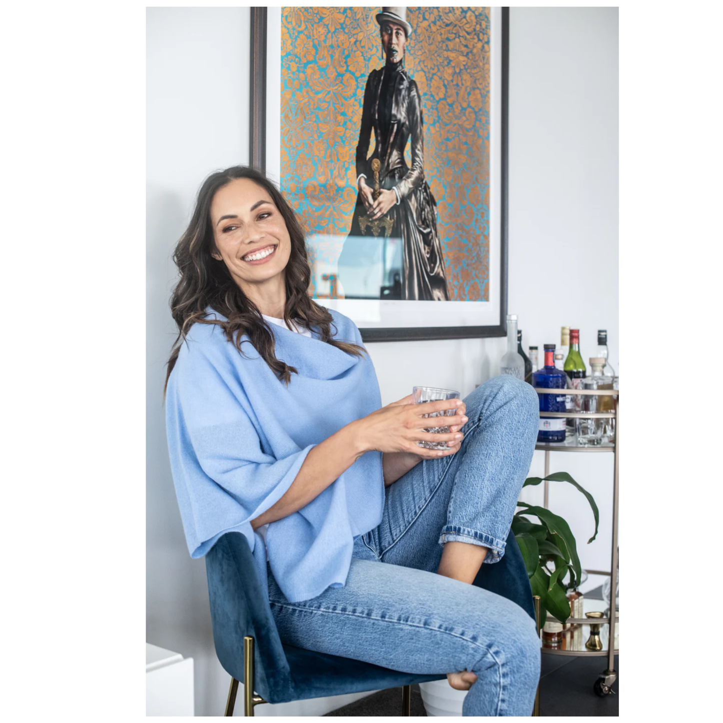 Classic Travel Poncho - Chapel Hill | 100% Cashmere