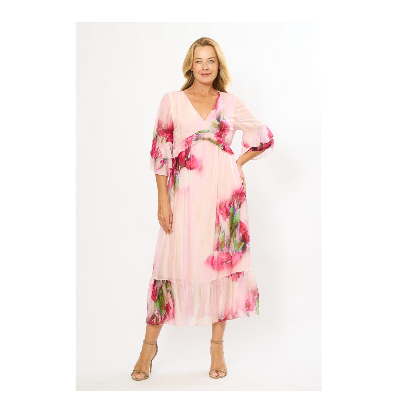 Varenna Dress | Pink Floral