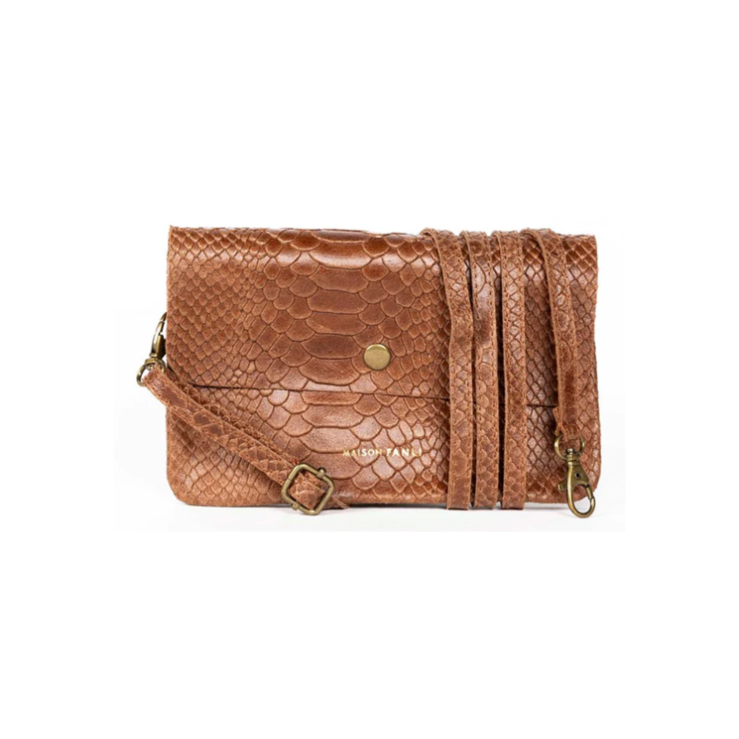Maison Fanli - Jacques Snake Clutch/Cross Body Bag | Leather