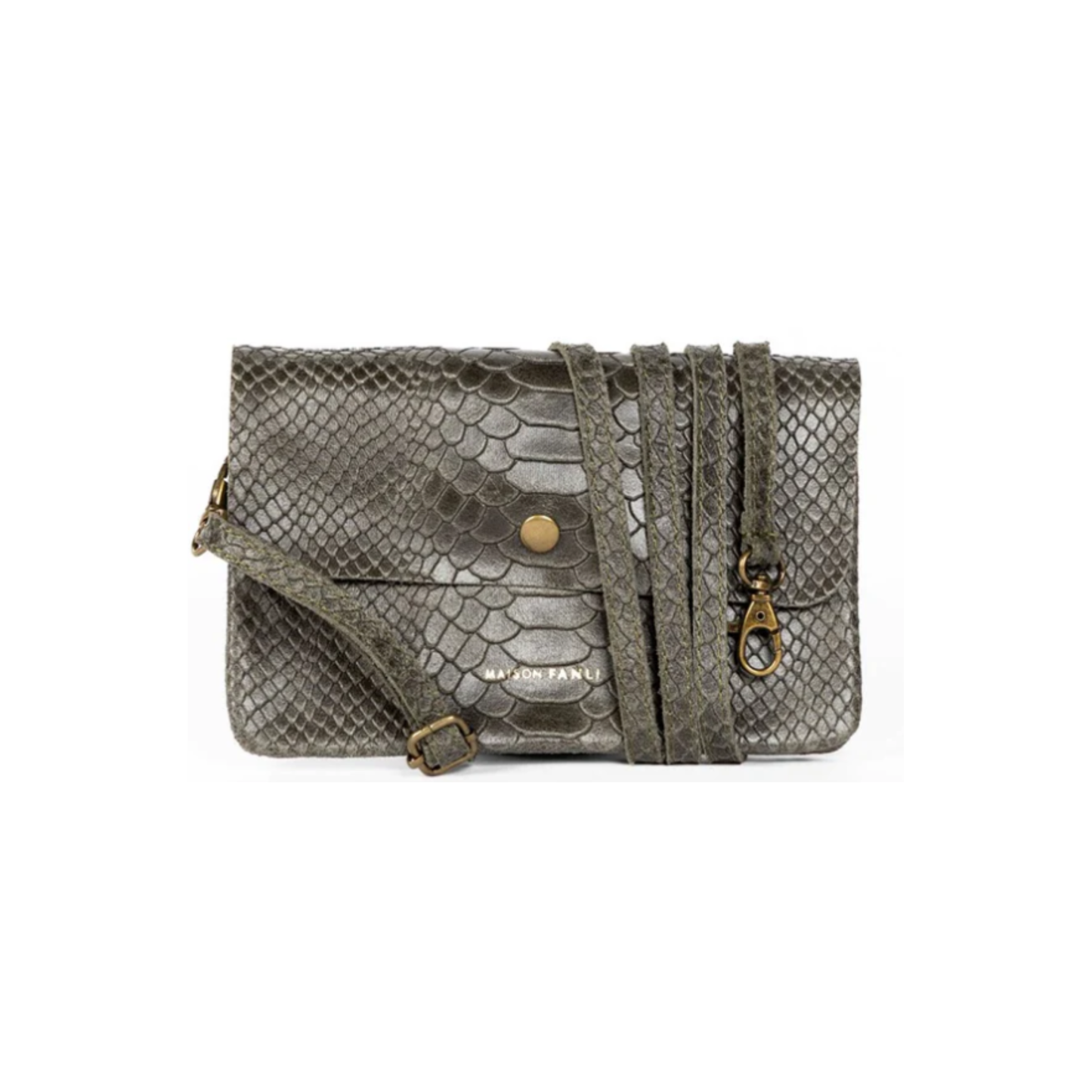 Maison Fanli - Jacques Snake Clutch/Cross Body Bag | Leather