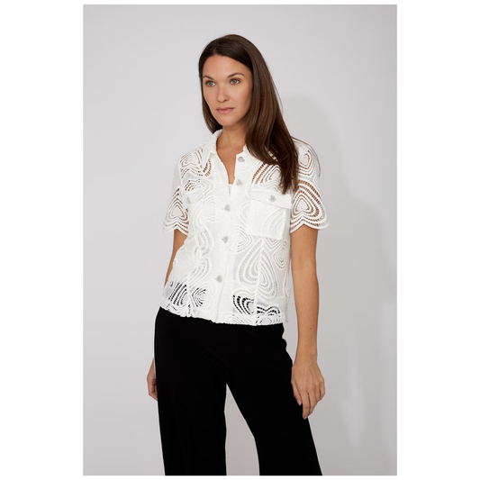 Frank Lyman - Angela Floral Button Top