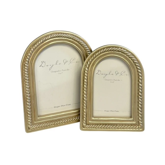 Giftware - Arch Rope Photo Frame | Gold