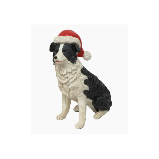 Giftware - Sheep Dog with Santa Hat | PICK-UP INSTORE ONLY