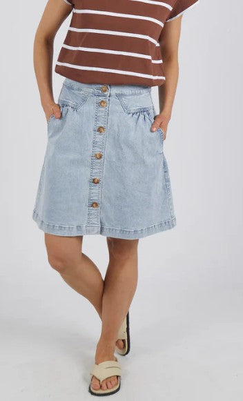 Foxwood - Amanda Skirt | Denim Blu