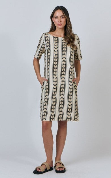 Naturals O&J - Gullford Dress | Chevron | GA486