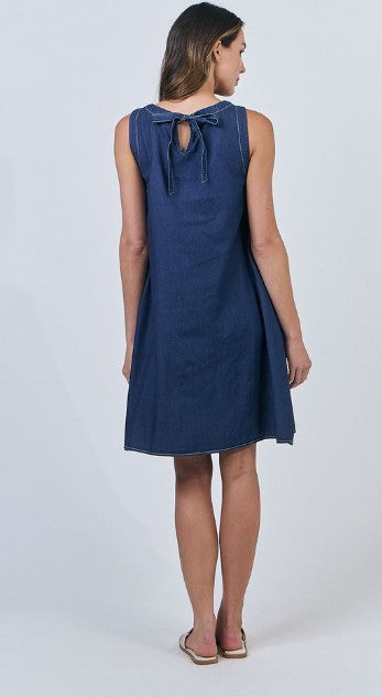 Naturals O&J - Kensington Dress | Chambray | GA518
