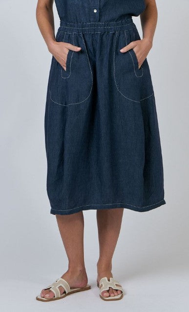 Naturals O&J - Croydon Skirt | Poseidon | GA639