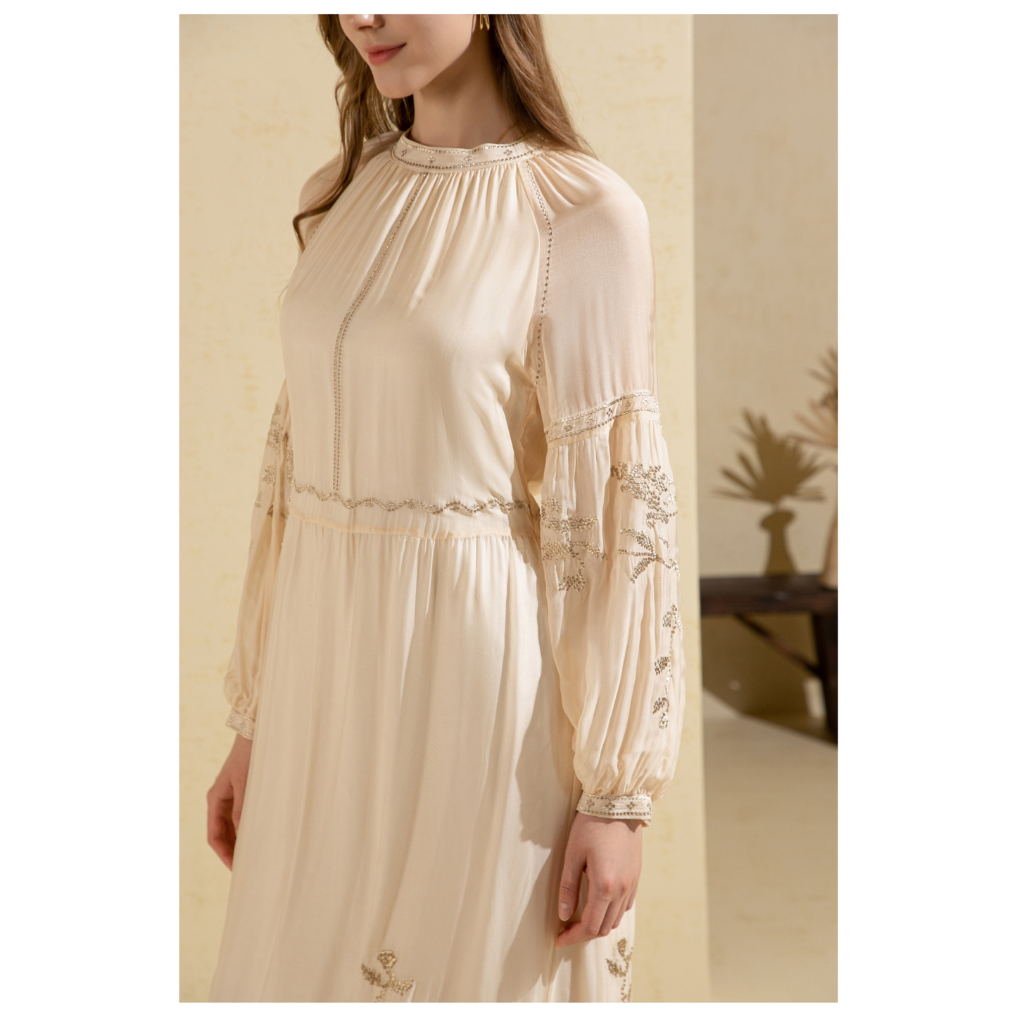GDS - Oliviane Embroidered Long Dress