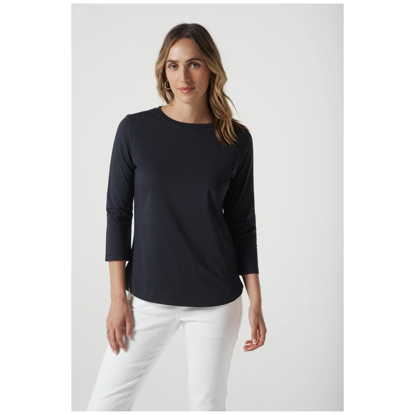 Goondiwindi Cotton - Clifton 3/4 Sleeve T-Shirt | Dark Navy