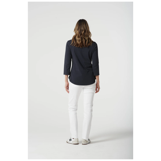 Goondiwindi Cotton - Clifton 3/4 Sleeve T-Shirt | Dark Navy