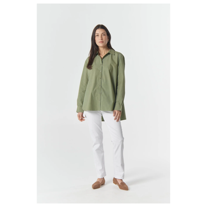 Goondiwindi Cotton - Bloom Oversized Shirt | Sage