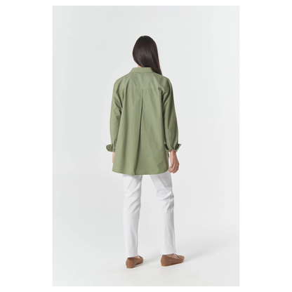 Goondiwindi Cotton - Bloom Oversized Shirt | Sage