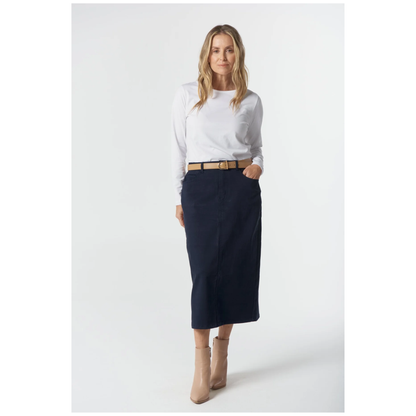 Goondiwindi Cotton - Anna Maxi Skirt | Dark Navy