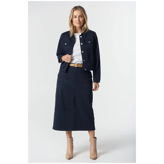 Goondiwindi Cotton - Anna Maxi Skirt | Dark Navy