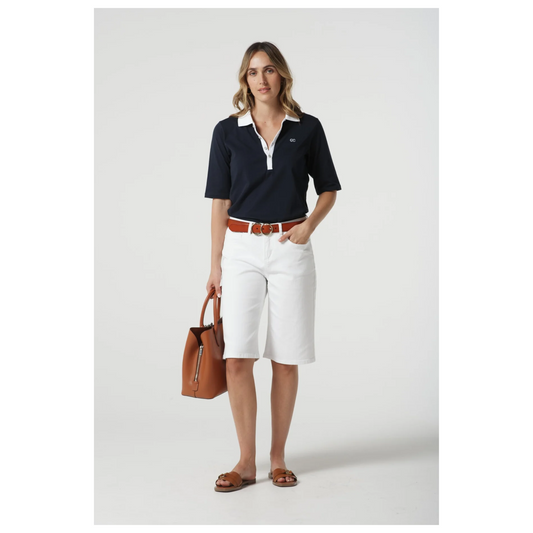 Goondiwindi Cotton - Lopez Knee Length Shorts | White