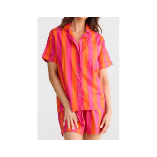 Holiday - Namaste Pyjama Set | Candy Stripe