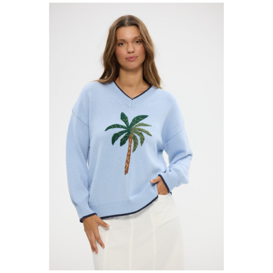Holiday - Fiji Knit Sweater | Sky Blue