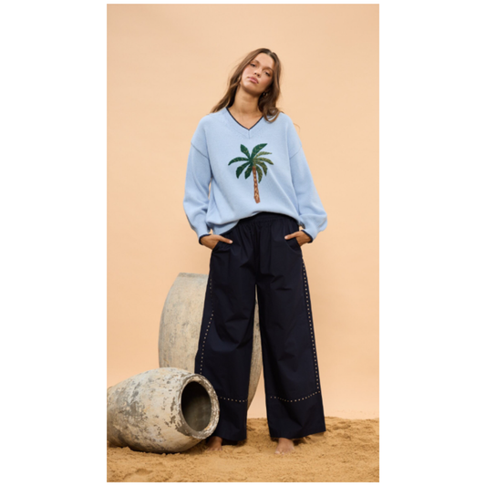 Holiday - Fiji Knit Sweater | Sky Blue