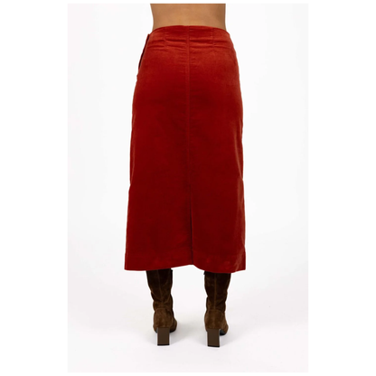 Va Va Velour Skirt | Rust