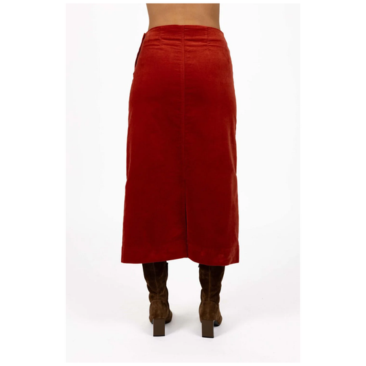 Va Va Velour Skirt | Rust