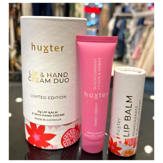 Huxter - Lip & Hand Duo | Blackcurrant, Citrus & Amber