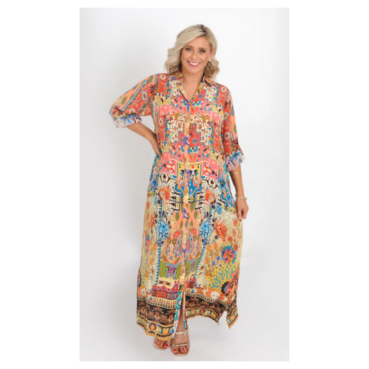 Ivy Pearl - Aztec Dress | Multicolour