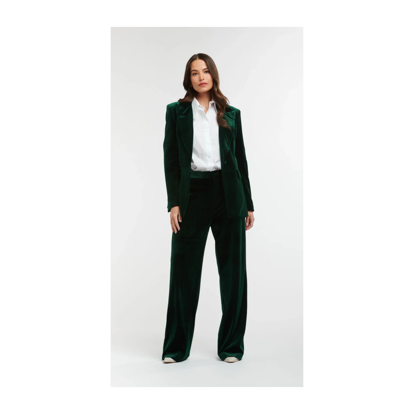 Jets Velvet Jacket | Bottle Green