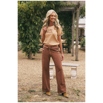 Ciao Bella T-Shirt | Camel