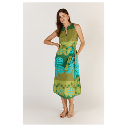 Itami - Pelota Sleeveless Dress | Green