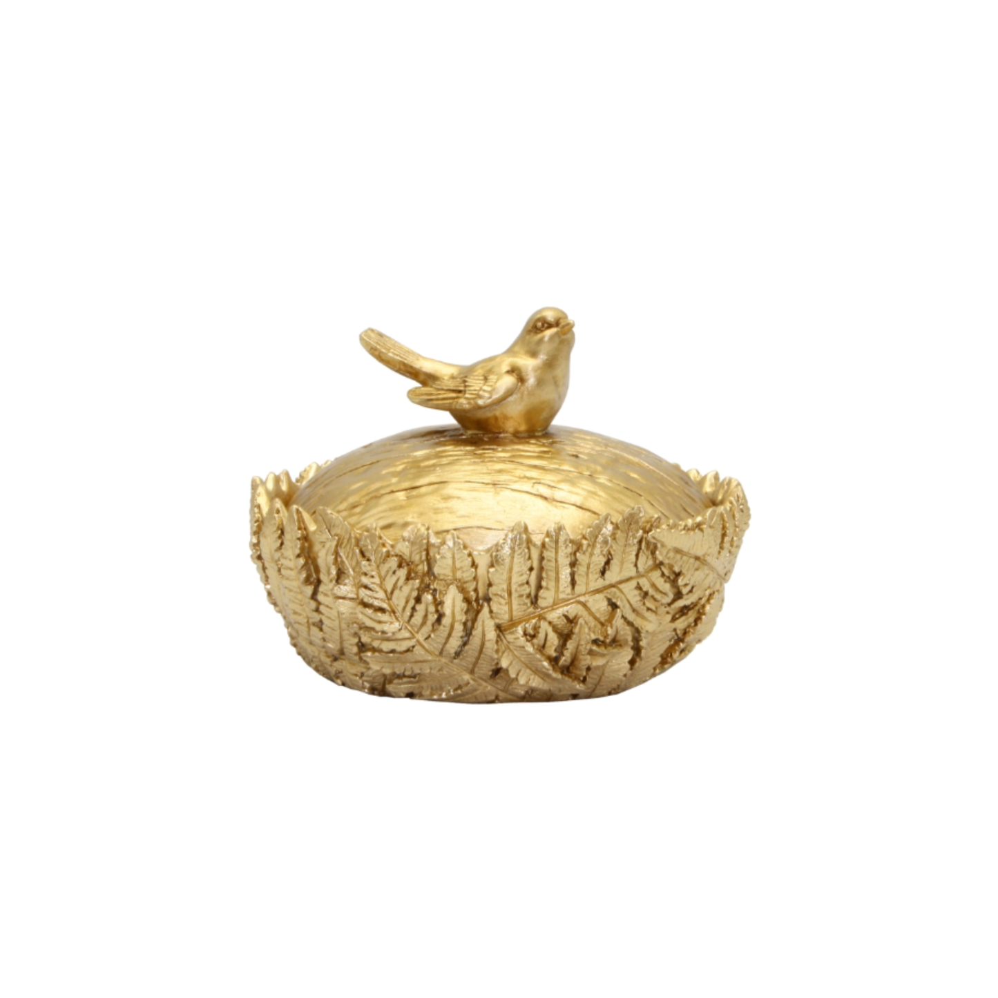 Giftware - Fern Leaf with Bird Trinket Box | PICK-UP INSTORE ONLY
