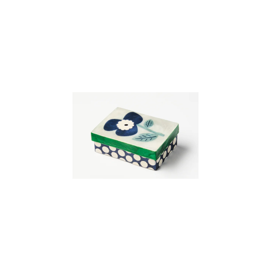 Paradis Blue Flower Trinket Box | PICK-UP INSTORE ONLY