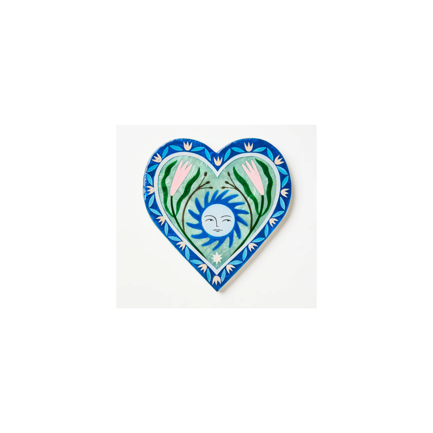 Fable Sun Blue Heart Wall Tile | PICK-UP INSTORE ONLY
