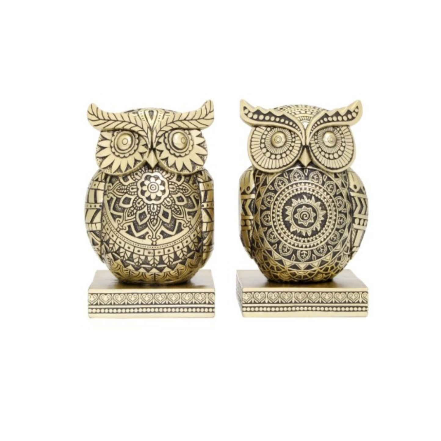 Giftware - Owl Bookends | Gold | PICK-UP IN-STORE ONLY