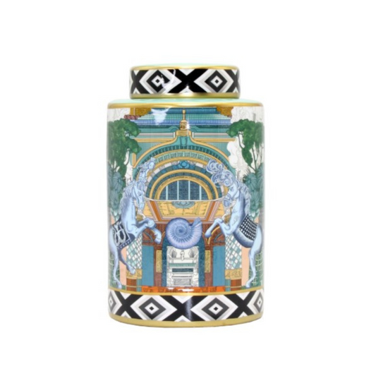 Giftware - Regency Round Jar | Green | PICK-UP IN-STORE ONLY