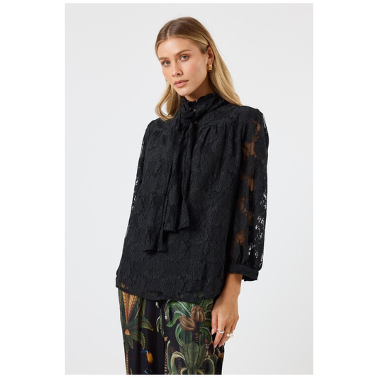Chandler Lace Shirt | Black