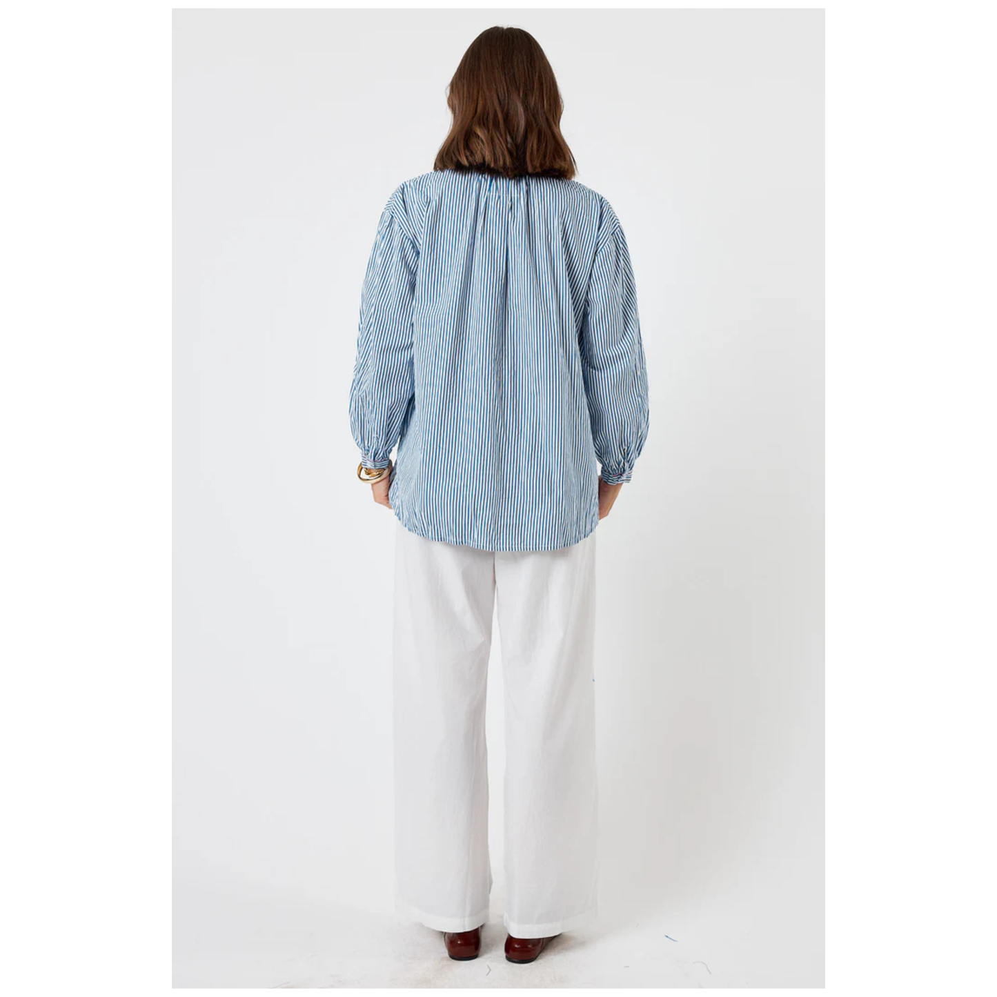Howdy Shirt | Navy Stripe
