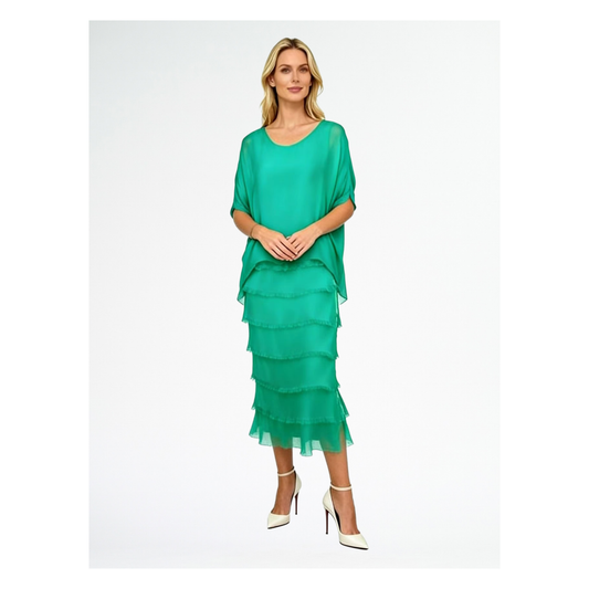 Rita Silk Dress | Gucci Green