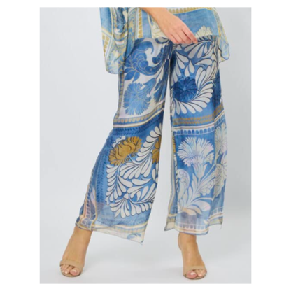 La Strada - Malta Pant | Blue Jean Floral