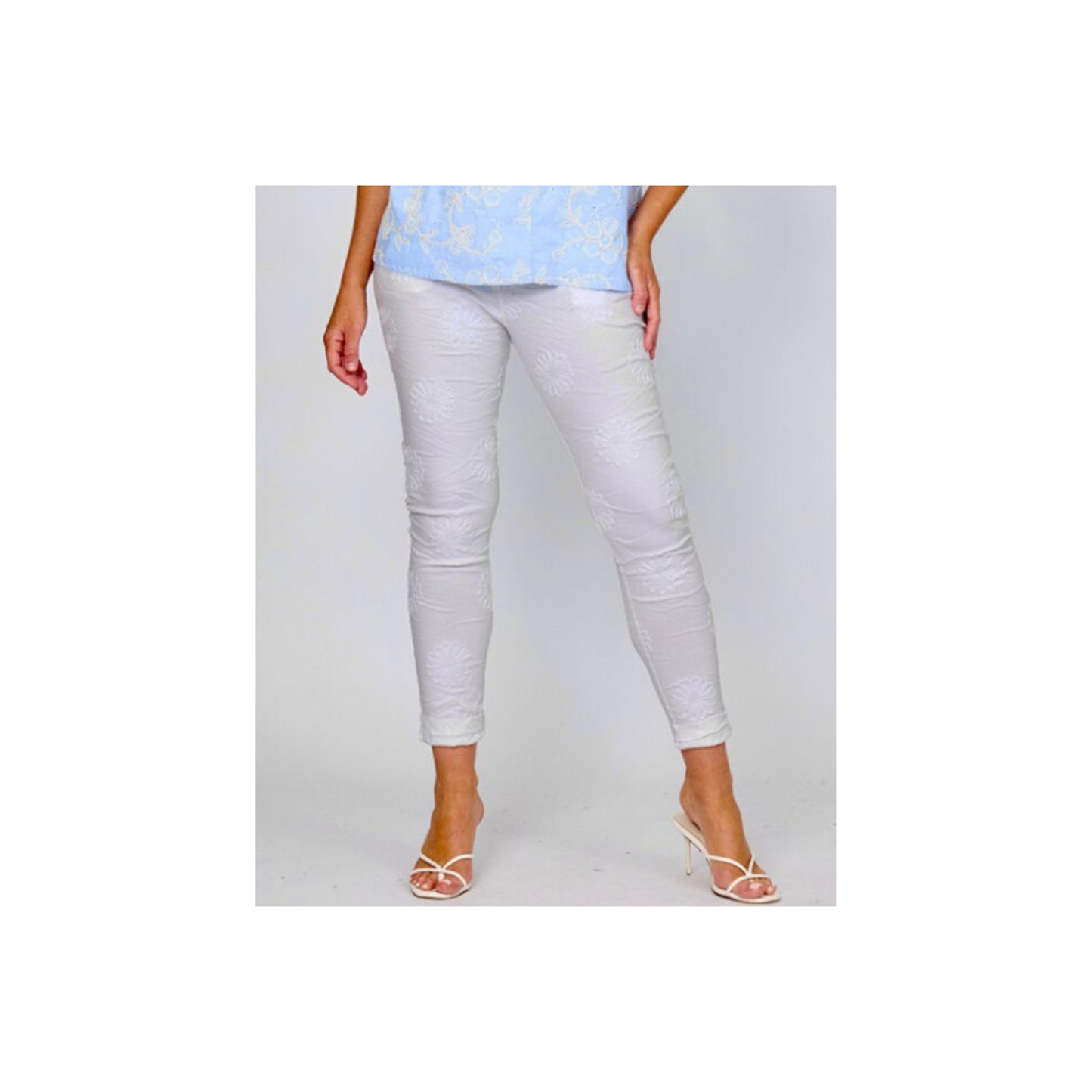 La Strada - Daisy Pant | White