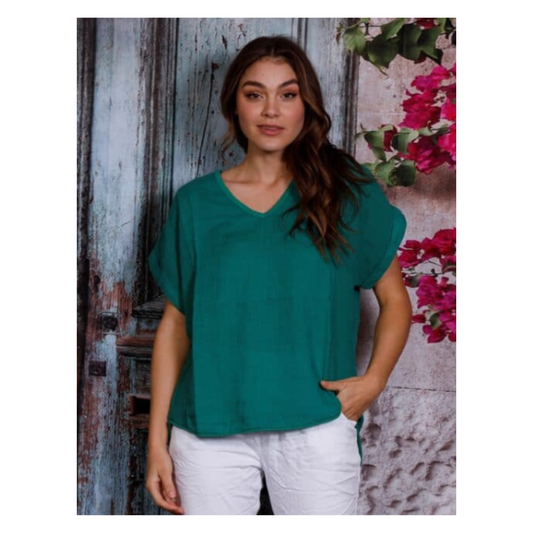 La Strada - Jane Shirt | Linen & Cotton)