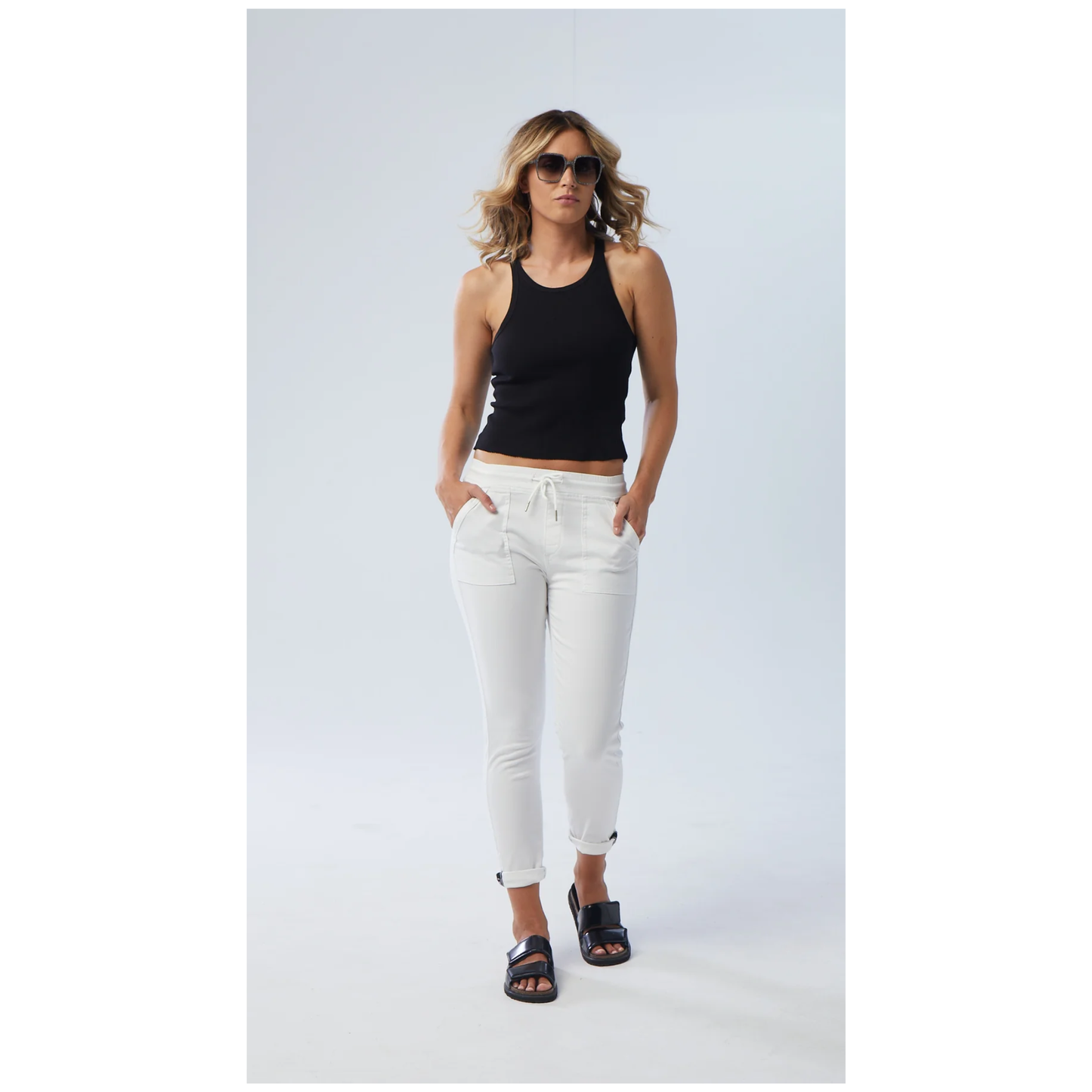 New London Jeans - Hope Jogger Jean | White