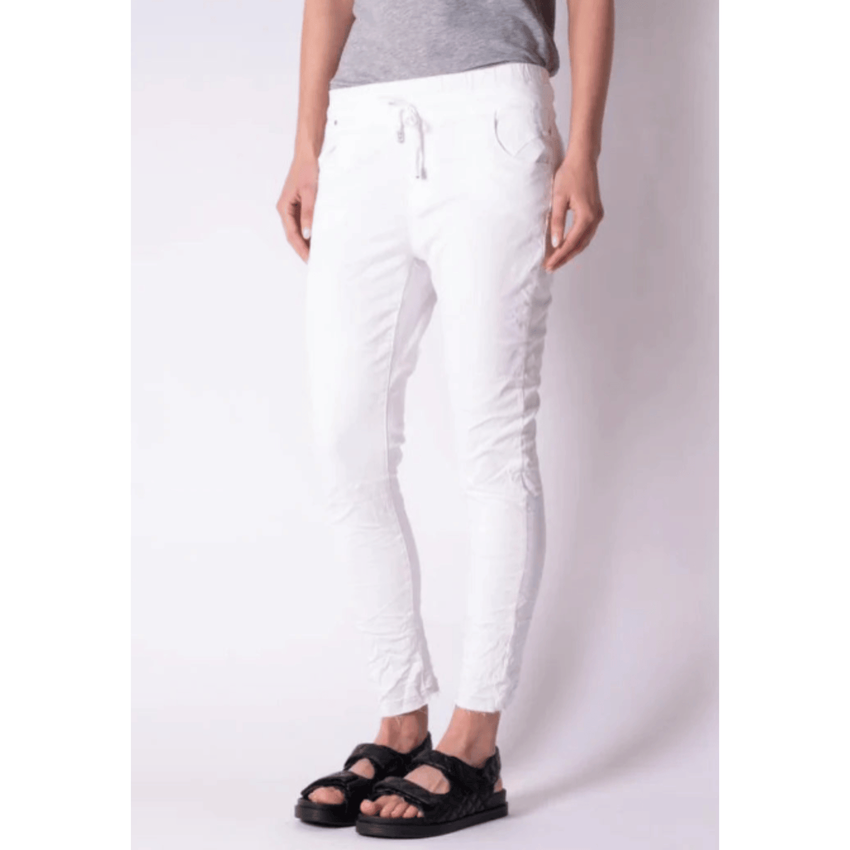 New London Jeans - Hope Jogger Jean | White