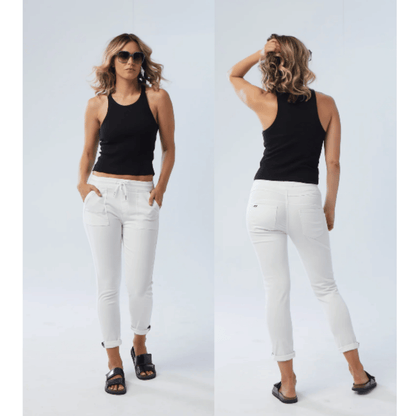 New London Jeans - Hope Jogger Jean | White