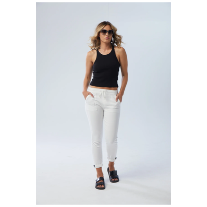 New London Jeans - Hope Jogger Jean | White
