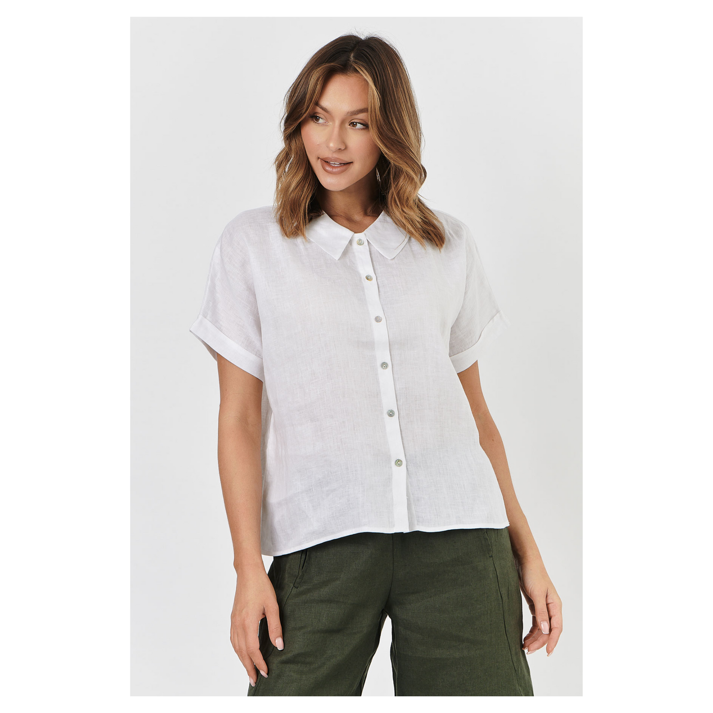 Naturals O&J - Highclere Top | White | GA314